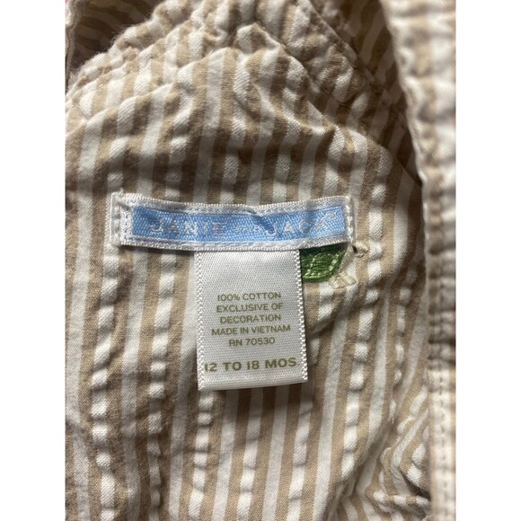 Janie & Jack Overall Turtle Coveralls 12 - 18 months - Picture 7 of 9